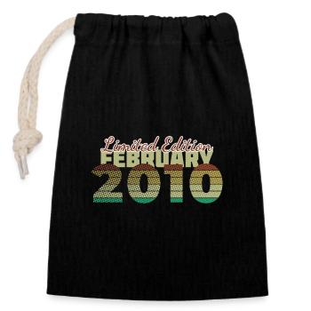 16th Birthday Limited Edition (SCR) 02/2010 - Closable cotton gift bag (14x20cm) - black - Front