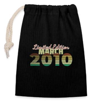 16th Anniversary Limited Edition (SCR) 03/2010 - Closable cotton gift bag (14x20cm) - black - Front