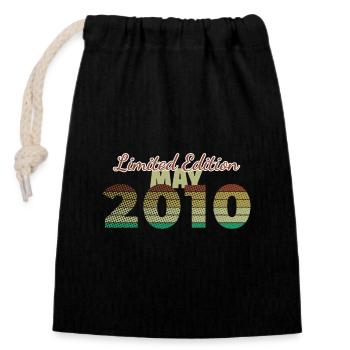 16th Birthday Limited Edition (SCR) 05/2010 - Closable cotton gift bag (14x20cm) - black - Front