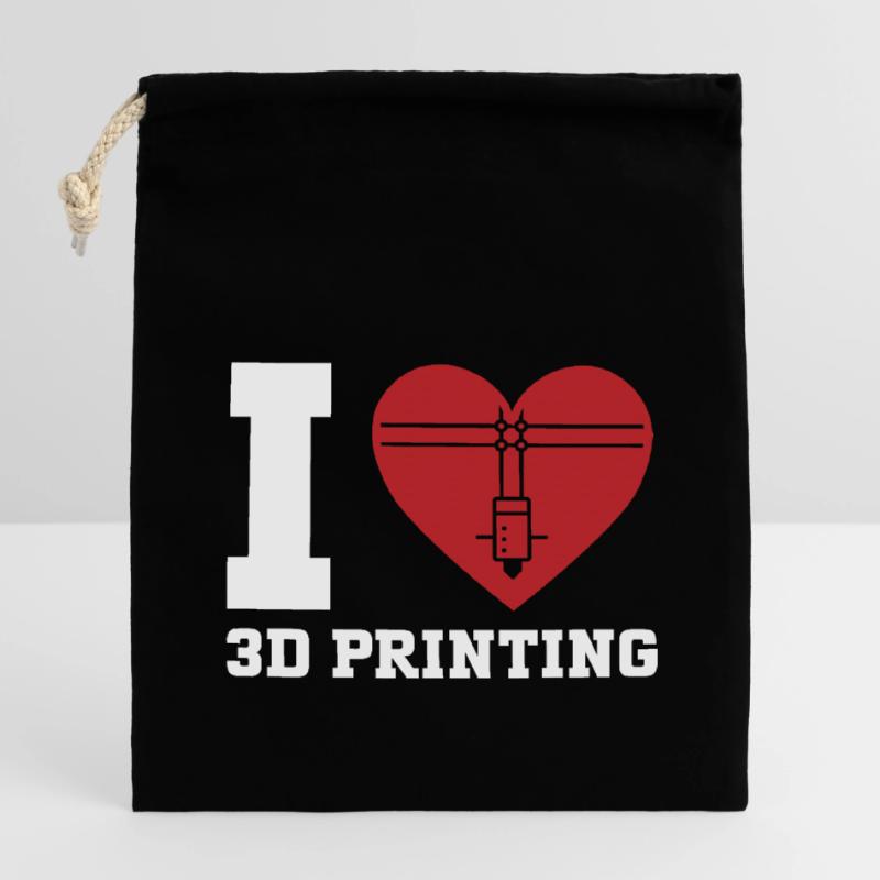 3D Printer 3D Printing Closable cotton gift bag (14x20cm)