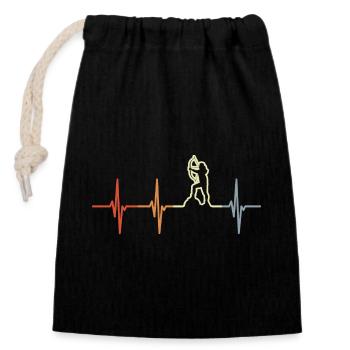 Archer Girls ECG Line - Closable cotton gift bag (14x20cm) - black - Front