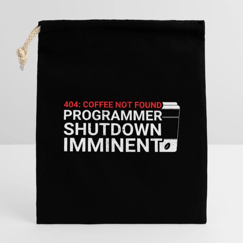 Aus Kaffee Code generieren Programmierer Verschließbarer Geschenkbeutel aus Baumwolle (14x20cm)