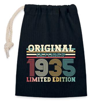 90e anniversaire Légende Octobre 1935 Tome 35 - Sac cadeau en coton avec cordon (14 x 20 cm) - bleu marine - Devant