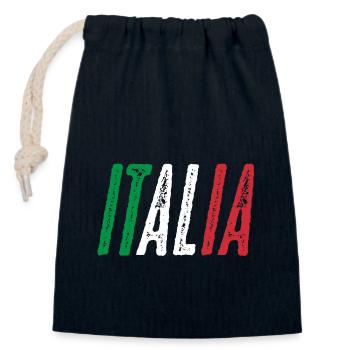 Italia, Italien, Rom, Neapel, Mailand - Verschließbarer Geschenkbeutel aus Baumwolle (14x20cm) - Navy - Vorne