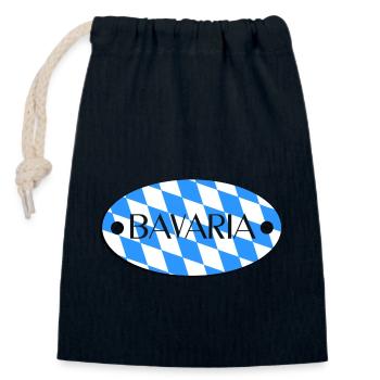 Bavaria - Bayern - Verschließbarer Geschenkbeutel aus Baumwolle (14x20cm) - Navy - Vorne