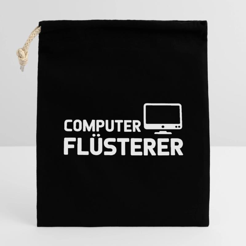 Pixel Computer Nebula Pattern Closable cotton gift bag (14x20cm)
