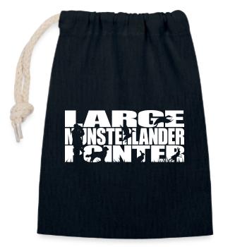 LARGE MUNSTERLANDER POINTER Hunting Dogs Wilsigns - Closable cotton gift bag (14x20cm) - navy - Front