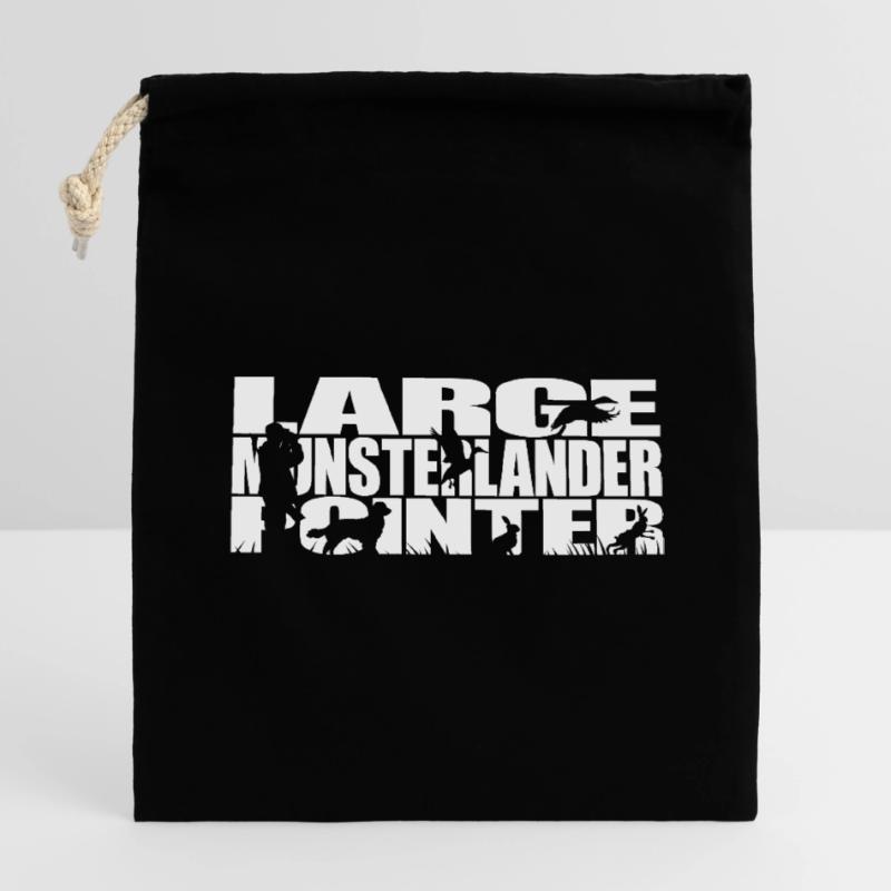 LARGE MUNSTERLANDER POINTER Jagdhunde Wilsigns Verschließbarer Geschenkbeutel aus Baumwolle (14x20cm)