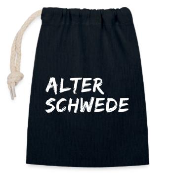 Alter Schwede Lustiger Ausdruck Spruch - Verschließbarer Geschenkbeutel aus Baumwolle (14x20cm) - Navy - Vorne