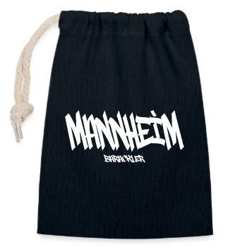mannheim_barackler - Verschließbarer Geschenkbeutel aus Baumwolle (14x20cm) - Navy - Vorne