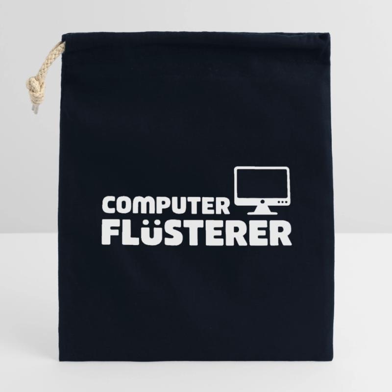 Computer Flüsterer Retro-Tech Verschließbarer Geschenkbeutel aus Baumwolle (14x20cm)