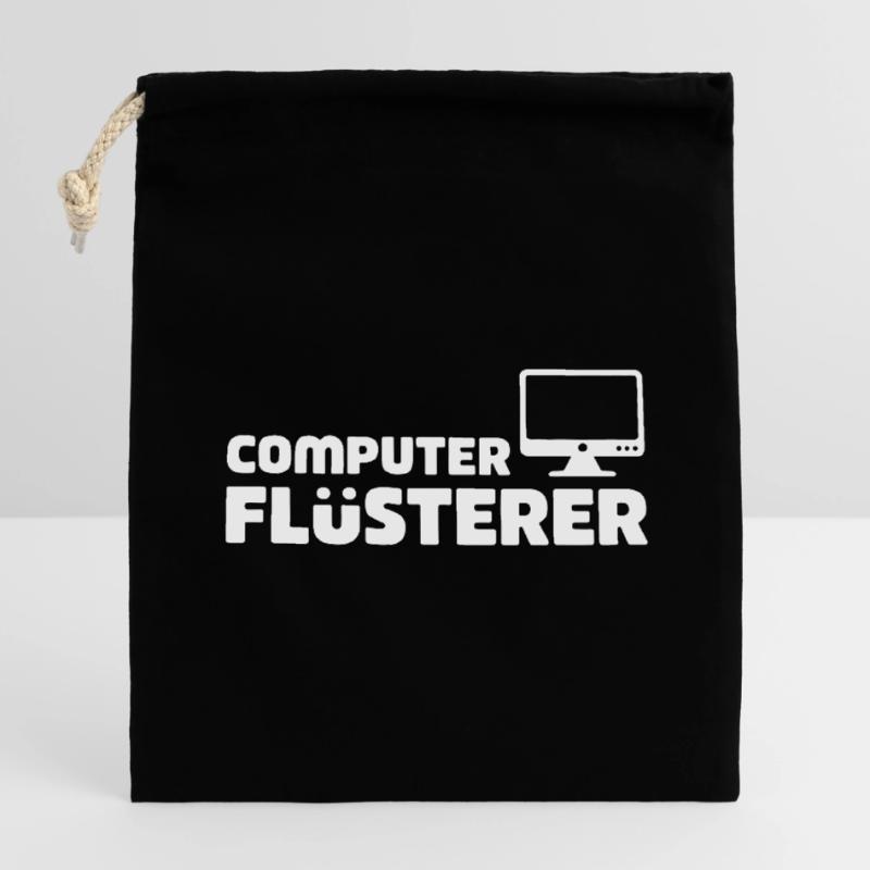 Computer Flüsterer Retro-Tech Verschließbarer Geschenkbeutel aus Baumwolle (14x20cm)