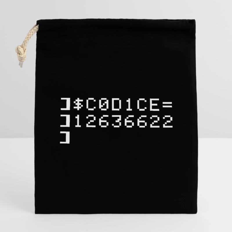 C0D1CE Codice 8-Bit Esadecimale Code Nerd Pix Verschließbarer Geschenkbeutel aus Baumwolle (14x20cm)