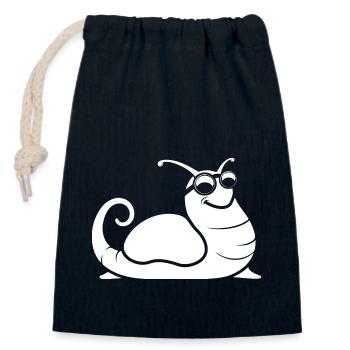AA 28 - Closable cotton gift bag (14x20cm) - navy - Front