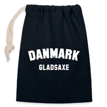 GLADSAXE Danmark Danemark - Sac cadeau en coton avec cordon (14 x 20 cm) - bleu marine - Devant