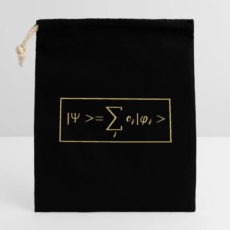 Quantenphysik Quanten Physik Quantensprung Verschließbarer Geschenkbeutel aus Baumwolle (14x20cm)