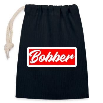 bobber chopper biker autocollant de croisière autocollant - Sac cadeau en coton avec cordon (14 x 20 cm) - bleu marine - Devant