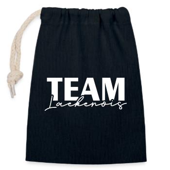 TEAM LAEKENOIS Hunde IGP Hundesport Wilsigns - Verschließbarer Geschenkbeutel aus Baumwolle (14x20cm) - Navy - Vorne
