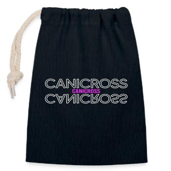 Canicross dogrun laufen mit Hund CanicrossDay - Verschließbarer Geschenkbeutel aus Baumwolle (14x20cm) - Navy - Vorne