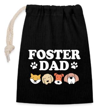 Dog Rescue Animal Rights Animal Rescue Animal Shelter - Closable cotton gift bag (14x20cm) - black - Front