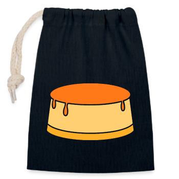 Flan - Closable cotton gift bag (14x20cm) - navy - Front