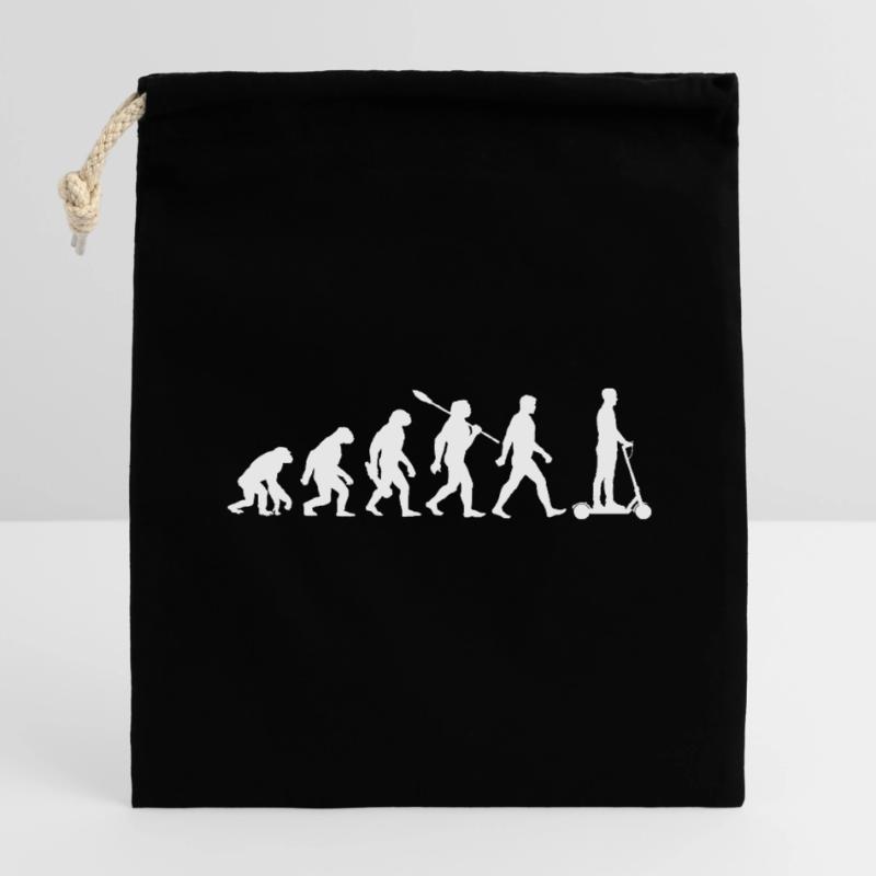 Evolution E-Scooter, Scooter électrique avec batterie Sac cadeau en coton avec cordon (14 x 20 cm)
