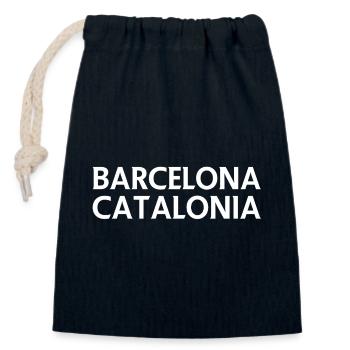Barcelona, Katalonien - Verschließbarer Geschenkbeutel aus Baumwolle (14x20cm) - Navy - Vorne