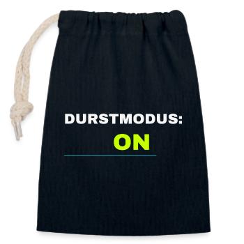 Durstmodus ON Frühlingsfest 2026 – Bier Festival - Verschließbarer Geschenkbeutel aus Baumwolle (14x20cm) - Navy - Vorne