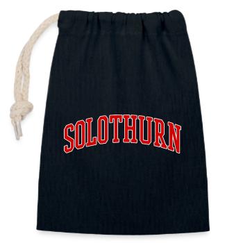 Slothurn College Arc - Closable cotton gift bag (14x20cm) - navy - Front