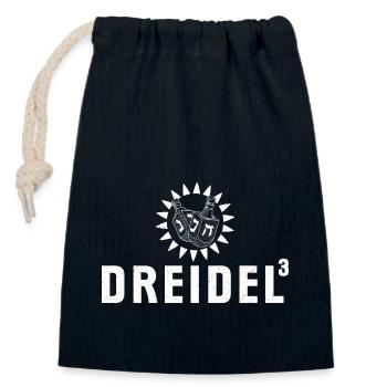 Dreydl Jiddisch Spiel Chanukka Juden Judentum - Verschließbarer Geschenkbeutel aus Baumwolle (14x20cm) - Navy - Vorne