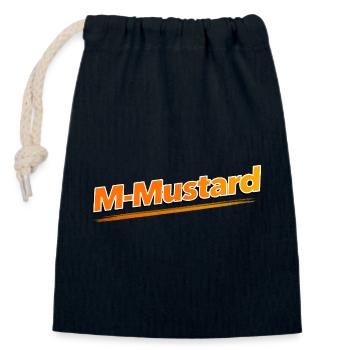 M-Senf - Verschließbarer Geschenkbeutel aus Baumwolle (14x20cm) - Navy - Vorne