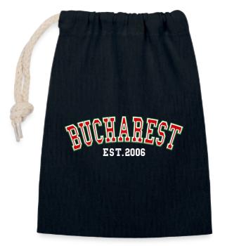 Bukarest, Est. 2006 - Verschließbarer Geschenkbeutel aus Baumwolle (14x20cm) - Navy - Vorne