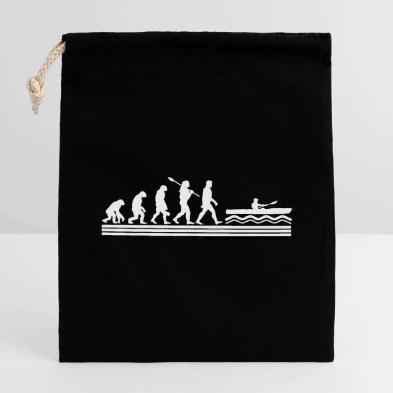 Kajak Evolution Verschließbarer Geschenkbeutel aus Baumwolle (14x20cm)