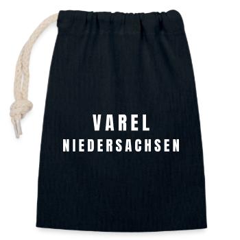 Varel, Basse-Saxe - Sac cadeau en coton avec cordon (14 x 20 cm) - bleu marine - Devant