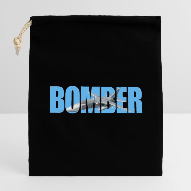 Bomber Su-24 Verschließbarer Geschenkbeutel aus Baumwolle (14x20cm)