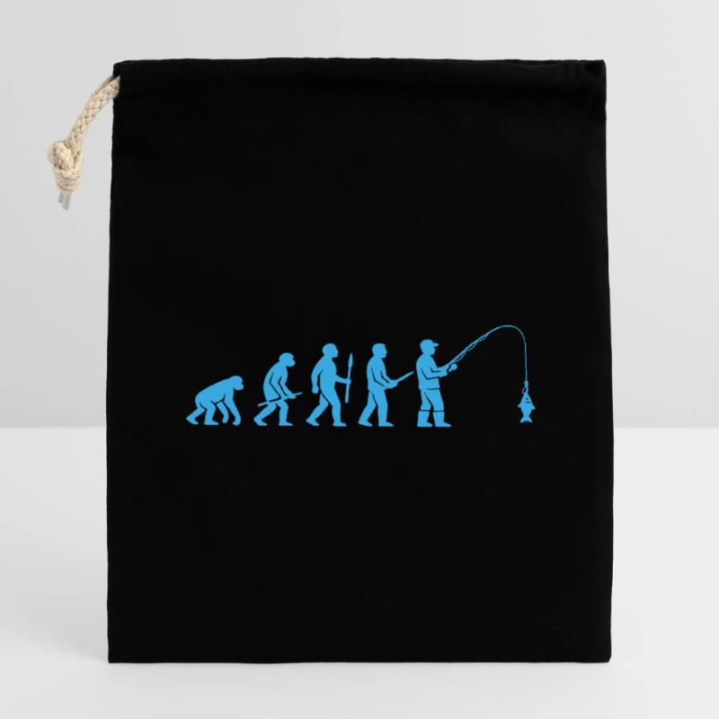 Evolution des Angelfangs Verschließbarer Geschenkbeutel aus Baumwolle (14x20cm)