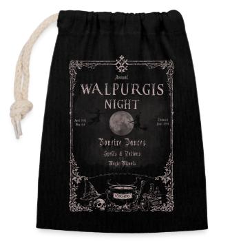 Walpurgis Night - Verschließbarer Geschenkbeutel aus Baumwolle (14x20cm) - Schwarz - Vorne