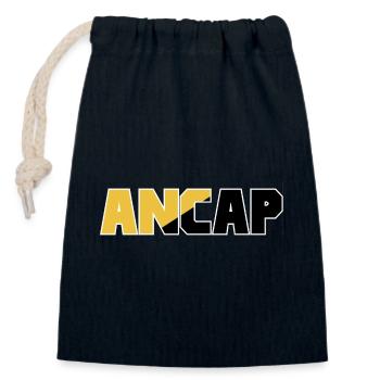 Anarchie-Kapitalismus Flagge 4 ancap - Verschließbarer Geschenkbeutel aus Baumwolle (14x20cm) - Navy - Vorne