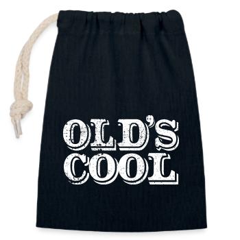 Old'S Cool - Oldschool - Formerly everything was better - Closable cotton gift bag (14x20cm) - navy - Front