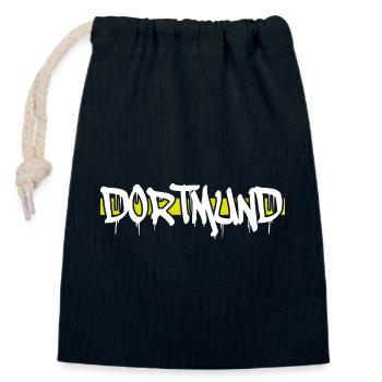 Dortmund - Verschließbarer Geschenkbeutel aus Baumwolle (14x20cm) - Navy - Vorne