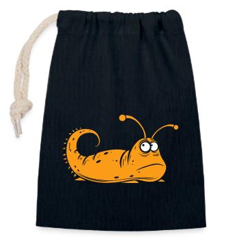 Slug 10 - Closable cotton gift bag (14x20cm) - navy - Front