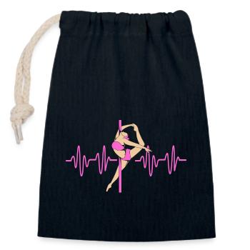 Pole Dance - Verschließbarer Geschenkbeutel aus Baumwolle (14x20cm) - Navy - Vorne