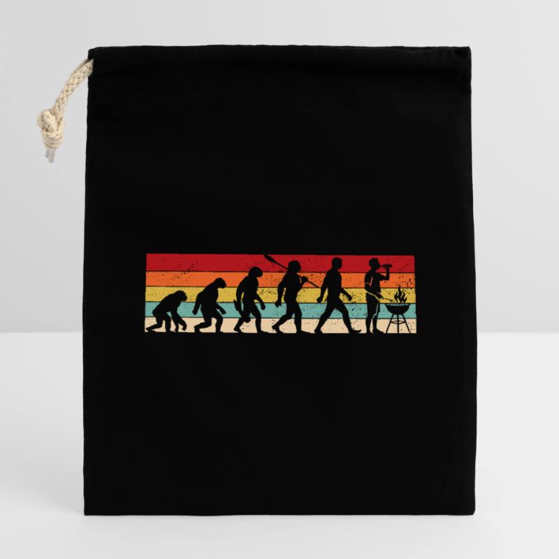 Vintage Evolution - Grilling - Grill Master Closable cotton gift bag (14x20cm)