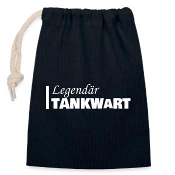 Pompiste en tant que profession - Sac cadeau en coton avec cordon (14 x 20 cm) - bleu marine - Devant
