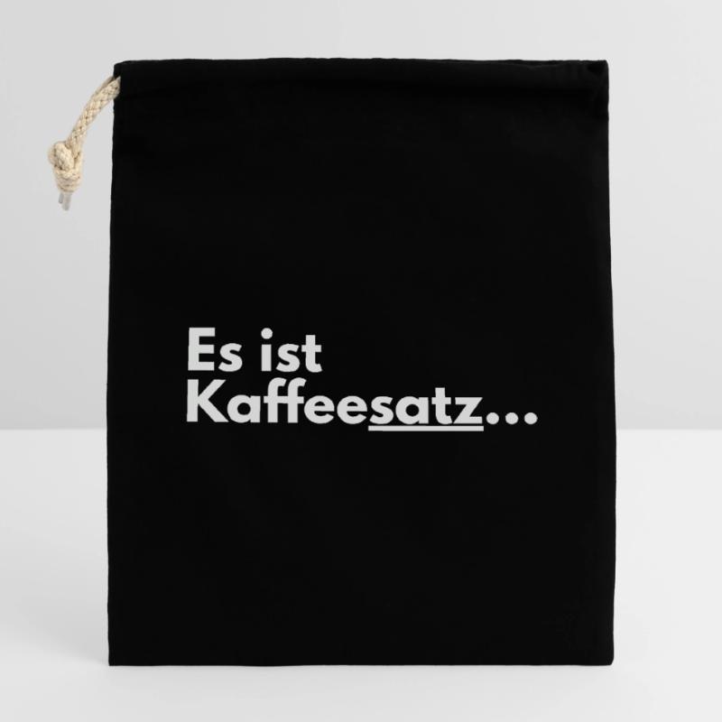 C’est une faute de conception de marc de café Sac cadeau en coton avec cordon (14 x 20 cm)