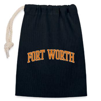 Fort Worth Collegiate Arch - Verschließbarer Geschenkbeutel aus Baumwolle (14x20cm) - Navy - Vorne