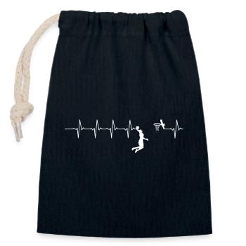 Court Pulse Dunk - Verschließbarer Geschenkbeutel aus Baumwolle (14x20cm) - Navy - Vorne
