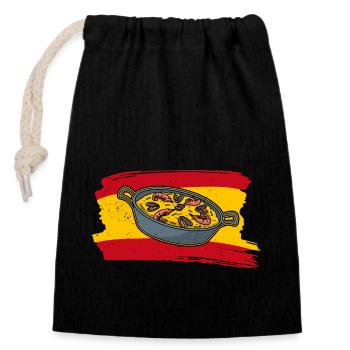 Paella Paella Pan Sapnian Rice Cereal - Closable cotton gift bag (14x20cm) - black - Front