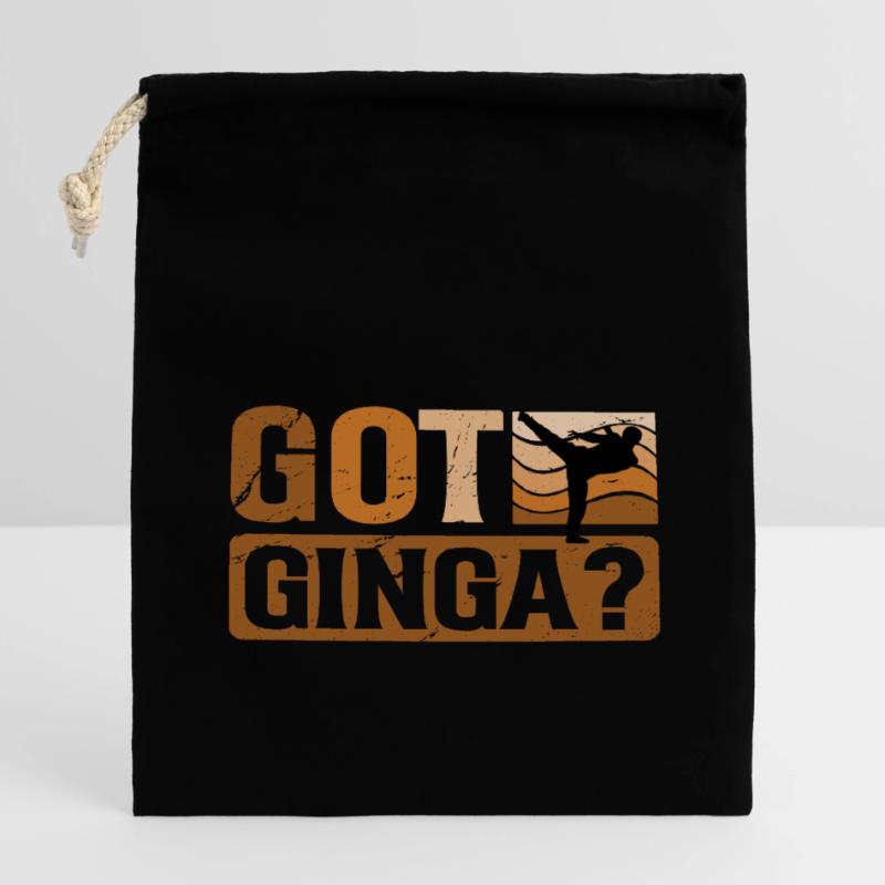 Git Ginga? Closable cotton gift bag (14x20cm)