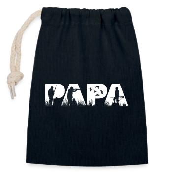 Entenjäger Papa Lustiger Papa Entenjagd Vater - Verschließbarer Geschenkbeutel aus Baumwolle (14x20cm) - Navy - Vorne